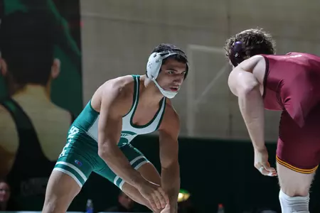 John Rizqallah went 1-1 during session three at the NCAA Championships and closes the season with a 22-12 record.