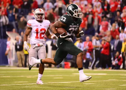 In his first year as a starter, Jeremy Langford rushed for 1,422 yards and 18 TDs in 2013.
