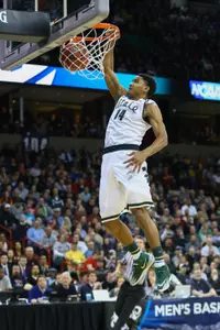 Teammates know to look for Gary Harris when he has the hot hand for the Spartans.