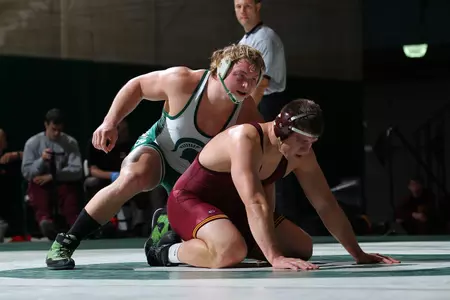 Mike McClure is seeded sixth at heavyweight for the 2014 Big Ten Wrestling Championships.