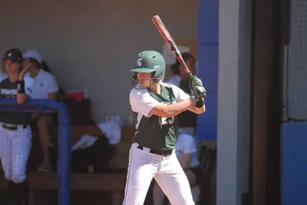 Junior Alyssa McBride collected two of MSU's five hits on the afternoon.