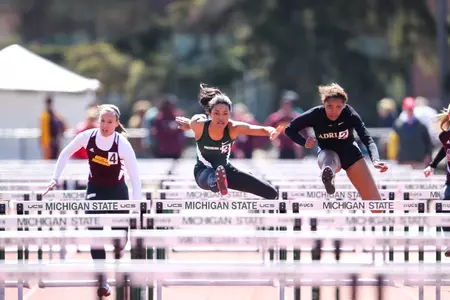 Nadia Lorencz improved her personal-best time in the 100m hurdles.