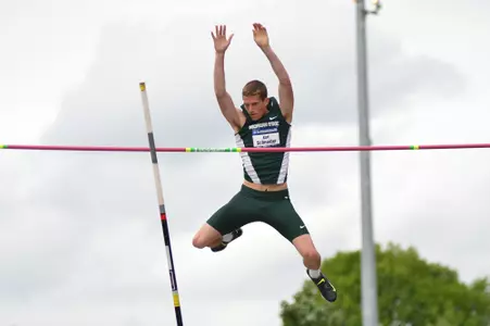 Senior Kurt Schneider posted 7,429 points to place 15th in the decathlon on Thursday.