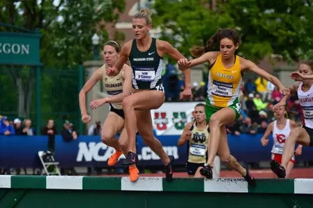 Junior Leah O'Connor earned first-team All-America honors after winning the 3,000m steeplechase national championship on Friday night.