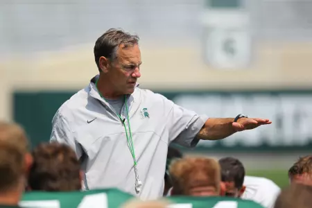 MSU head coach Mark Dantonio and the Spartans are in their second week of preseason camp.