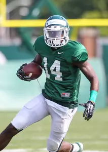 Tony Lippett and the offense defeated the defense, 47-30, in the first scrimmage of preseason camp on Saturday.