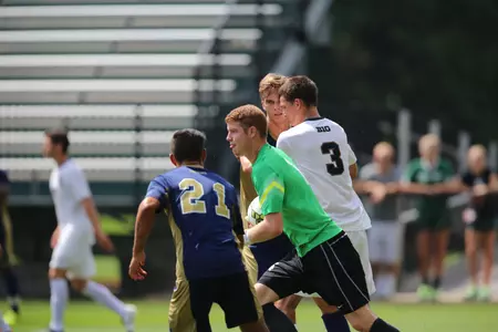 Goalkeeper Zach Bennett has three shutouts in three games this season.