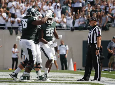 Michigan State scored 73 points against Eastern Michigan, the third-highest single-game total in modern-day program history (since 1946).