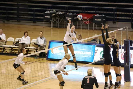 Chloe Reinig had 23 kills at Michigan on Tuesday