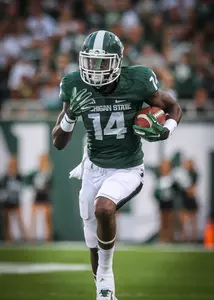 Senior Tony Lippett recorded a career-high 167 receiving yards and two touchdowns on just four catches in MSU's 45-7 season-opening win over Jacksonville State.