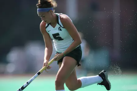 Abby Barker scored two goals in the Spartans 4-2 victory Saturday against Saint Joseph's