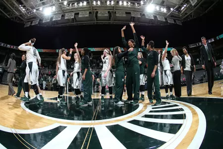 The Spartan women are back in action on Sunday against Wisconsin.