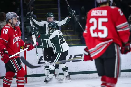 Mackenzie MacEachern and Matt Berry both had a goal and an assist in the win.