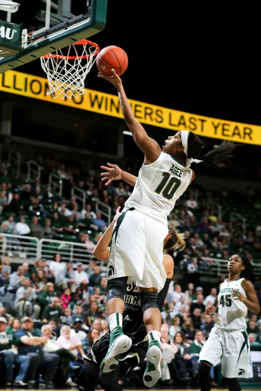 Branndais Agee scored 16 points on 8-of-16 shooting.