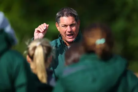 MSU Women's Soccer head coach Tom Saxton