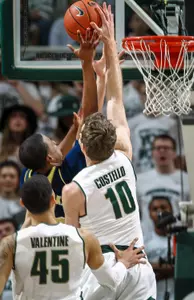 Matt Costello was one of several Spartans who had moments of great basketball in MSU's overtime win vs. Michigan.
