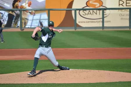 Cam Vieux threw five innings and struck our four.