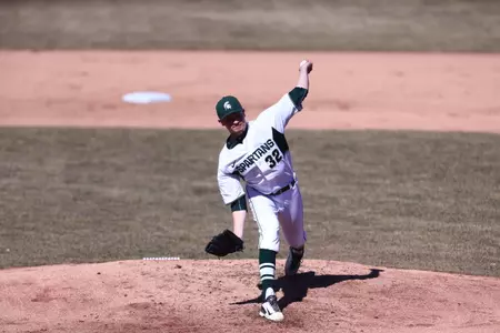 Alex Troop pitched five innings, allowing one run on two hits to earn his second win of the season.
