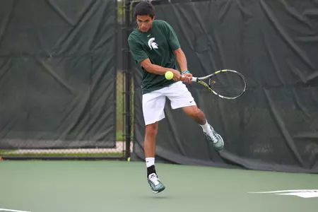 Dube won his singles match in straight sets.