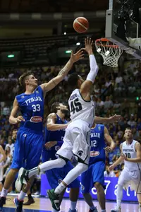Denzel Valentine led MSU with 23 points against the Italian Senior National Team on Saturday at the PalaTrieste in Trieste, Italy.