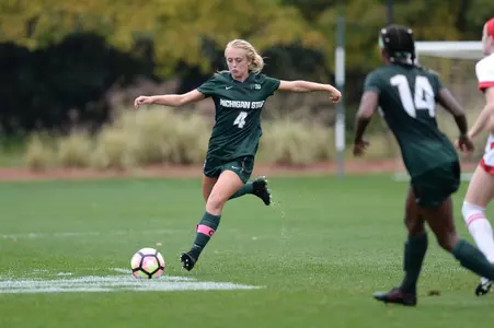 15 OCT 2016: during a Big Ten Conference NCAA football game between Michigan State and Northwestern at Spartan Stadium, East Lansing, MI. (Photo by Adam Ruff/Icon Sportswire) Michaela Kovacs (4)