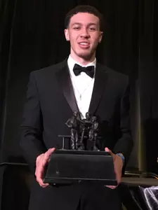 Messiah deWeaver was presented the Watkins Memorial Award as the nation’s top African-American male scholar-athlete from the 2016 senior class.