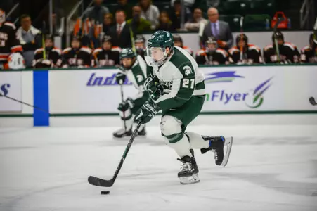 OCTOBER 14, 2017: Michigan State Hockey vs. Bowling Green (Photo: Adam Ruff Photography)