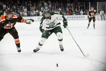 OCTOBER 14, 2017: Michigan State Hockey vs. Bowling Green (Photo: Adam Ruff Photography)