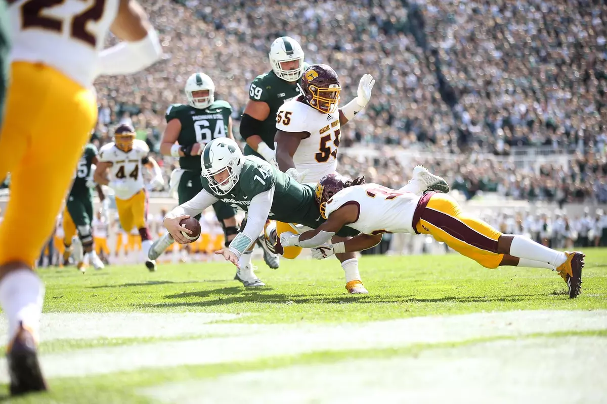Brian Lewerke TD run vs. CMU
