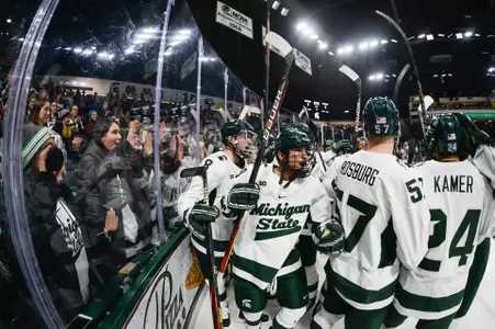 Michigan State vs. Michigan celebration
