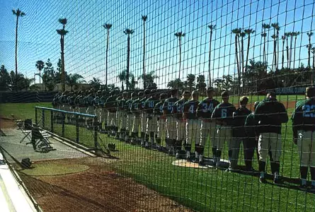 Team lineup at Pepperdine
