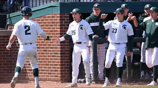 Team dugout celebration