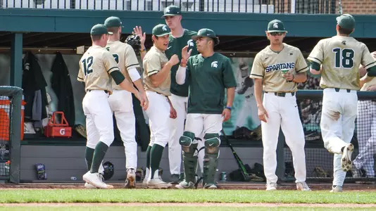 Team celebration vs Indiana
