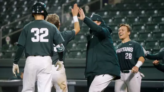 Team high five celebration