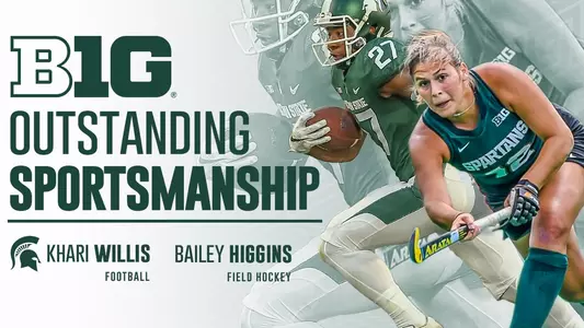 Bailey Higgins and Khari Willis Big Ten Sportsmanship