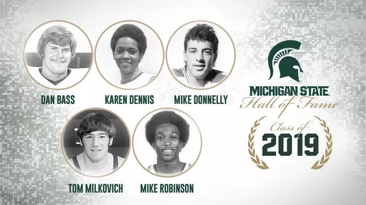 2019 Hall of Fame Class Graphic Bass, Dennis, Donnelly, Milkovich and Robinson