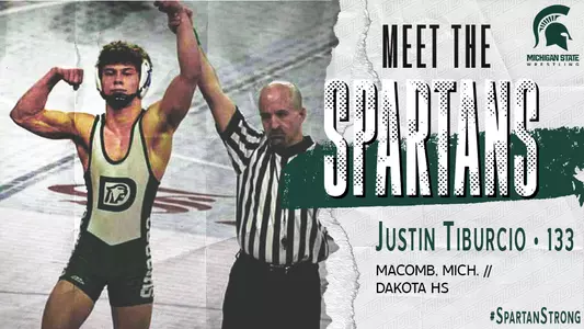 Justin Tiburcio Meet the Spartans graphic