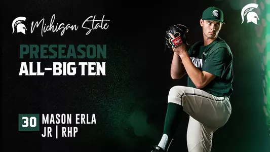 Mason Erla 2020 Preseason All-B1G Graphic