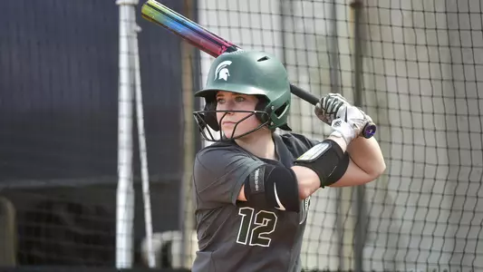MIAMI, FL - FEBRUARY 9: Michigan State University vs Syracuse University softball during the Felsberg Invitational on February 9, 2020 in Miami, Florida. (Photo by Eric Espada/Michigan State University)