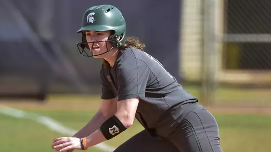MIAMI, FL - FEBRUARY 9: Michigan State University vs Syracuse University softball during the Felsberg Invitational on February 9, 2020 in Miami, Florida. (Photo by Eric Espada/Michigan State University)