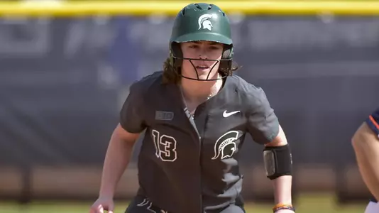 MIAMI, FL - FEBRUARY 9: Michigan State University vs Syracuse University softball during the Felsberg Invitational on February 9, 2020 in Miami, Florida. (Photo by Eric Espada/Michigan State University)