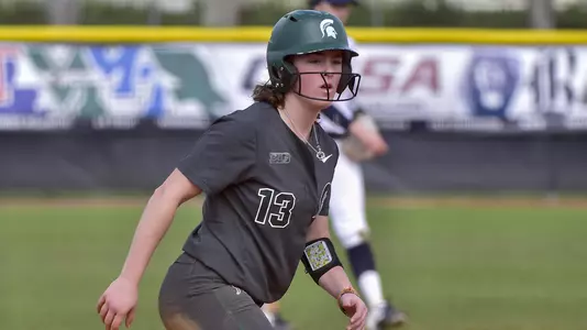 MIAMI, FL - FEBRUARY 9: Michigan State University vs Syracuse University softball during the Felsberg Invitational on February 9, 2020 in Miami, Florida. (Photo by Eric Espada/Michigan State University)
