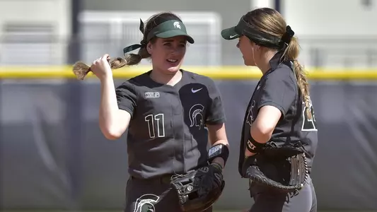MIAMI, FL - FEBRUARY 9: Michigan State University vs Syracuse University softball during the Felsberg Invitational on February 9, 2020 in Miami, Florida. (Photo by Eric Espada/Michigan State University)