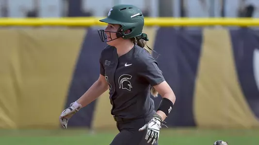 MIAMI, FL - FEBRUARY 9: Michigan State University vs Syracuse University softball during the Felsberg Invitational on February 9, 2020 in Miami, Florida. (Photo by Eric Espada/Michigan State University)