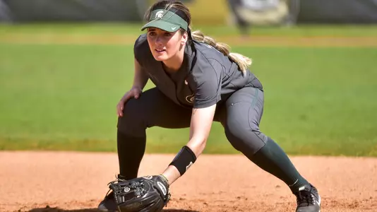 MIAMI, FL - FEBRUARY 9: Michigan State University vs Syracuse University softball during the Felsberg Invitational on February 9, 2020 in Miami, Florida. (Photo by Eric Espada/Michigan State University)