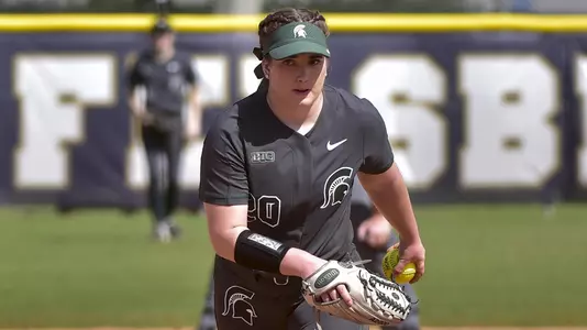 MIAMI, FL - FEBRUARY 9: Michigan State University vs Syracuse University softball during the Felsberg Invitational on February 9, 2020 in Miami, Florida. (Photo by Eric Espada/Michigan State University)