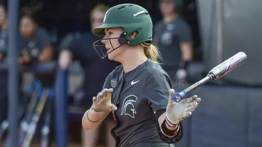 MIAMI, FL - FEBRUARY 9: Michigan State University vs Syracuse University softball during the Felsberg Invitational on February 9, 2020 in Miami, Florida. (Photo by Eric Espada/Michigan State University)