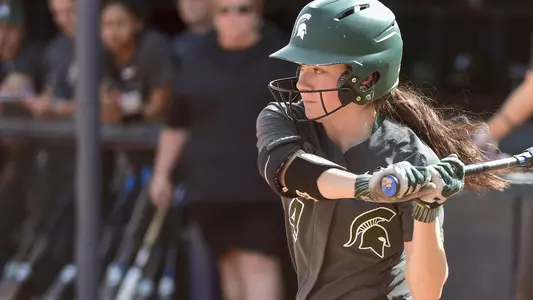 MIAMI, FL - FEBRUARY 9: Michigan State University vs Syracuse University softball during the Felsberg Invitational on February 9, 2020 in Miami, Florida. (Photo by Eric Espada/Michigan State University)