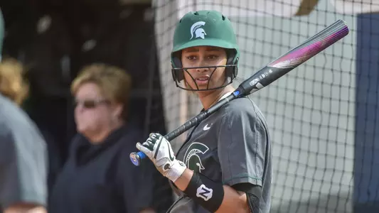 MIAMI, FL - FEBRUARY 9: Michigan State University vs Syracuse University softball during the Felsberg Invitational on February 9, 2020 in Miami, Florida. (Photo by Eric Espada/Michigan State University)