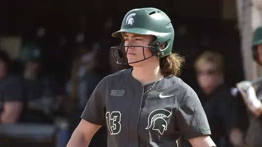MIAMI, FL - FEBRUARY 9: Michigan State University vs Syracuse University softball during the Felsberg Invitational on February 9, 2020 in Miami, Florida. (Photo by Eric Espada/Michigan State University)